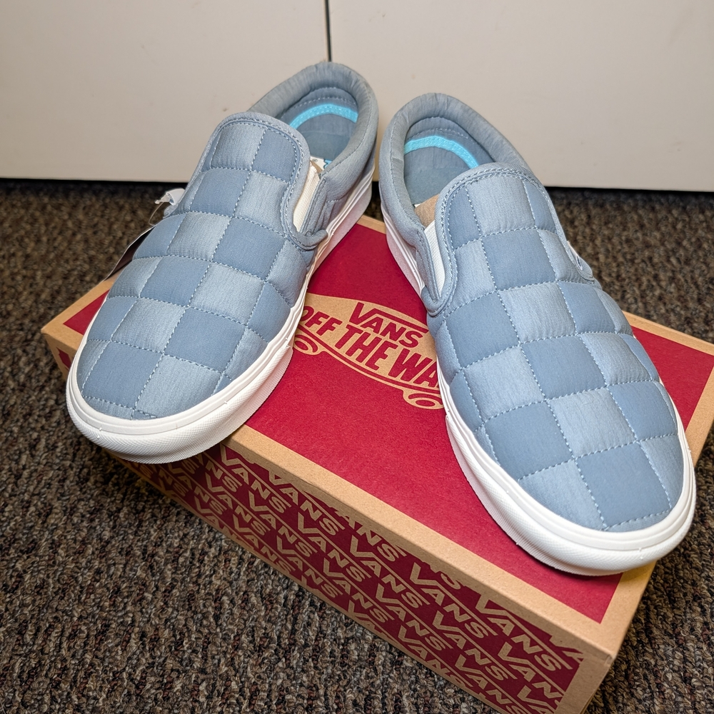 New!! Vans Men's Blue Slip-On Shoes